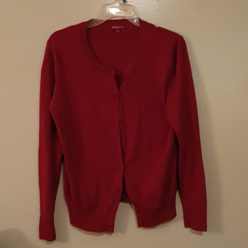 Red Long Sleave Sweater